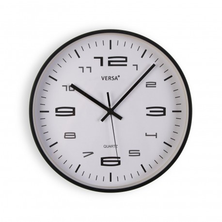 HORLOGE MURALE NOIRE 30CM