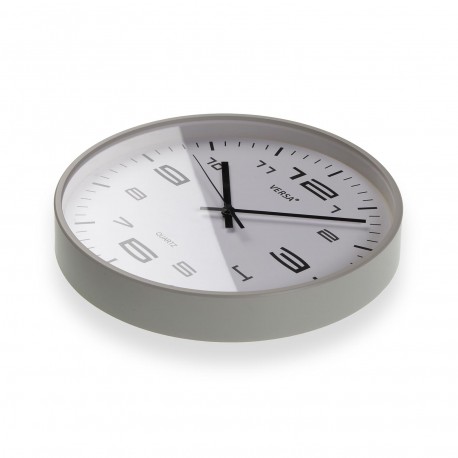 HORLOGE MURALE GRIS CLAIR 30CM