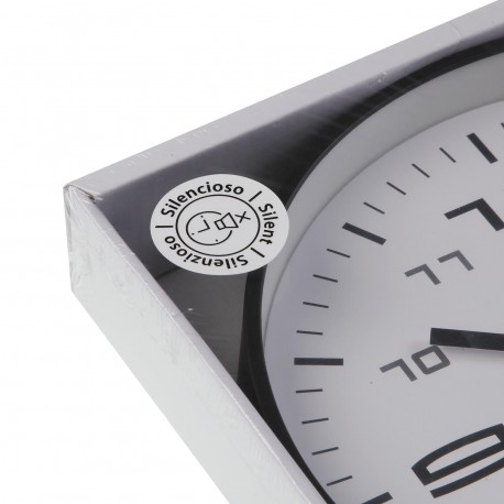 HORLOGE MURALE GRIS CLAIR 30CM