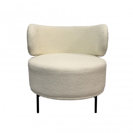 FAUTEUIL ERIE EN LAINE BLANC
