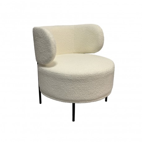 FAUTEUIL ERIE EN LAINE BLANC