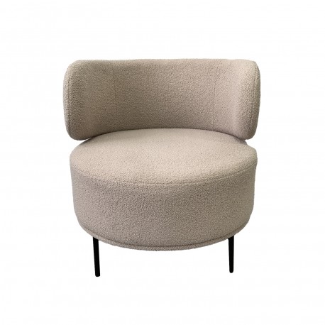 FAUTEUIL ERIE EN LAINE BEIGE