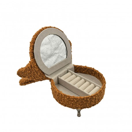 BOÎTE À BIJOUX FAUTEUIL MOUTARDE