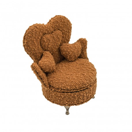 BOÎTE À BIJOUX FAUTEUIL MOUTARDE