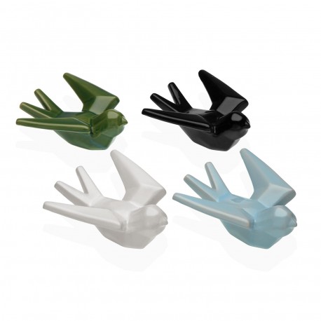 STATUETTE CÉRAMIQUE HIRONDELLE ASSORTIMENT 13CM