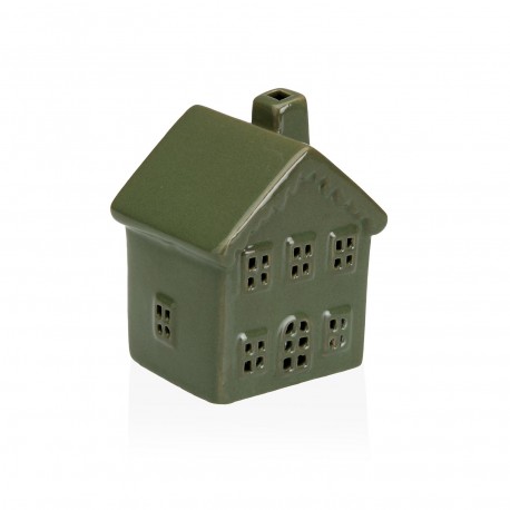 STATUETTE CÉRAMIQUE LED MAISON VERTE