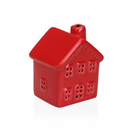 STATUETTE CÉRAMIQUE LED MAISON ROUGE