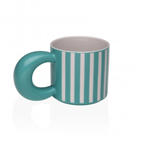 MUG RAYURES AIGUE-MARINE