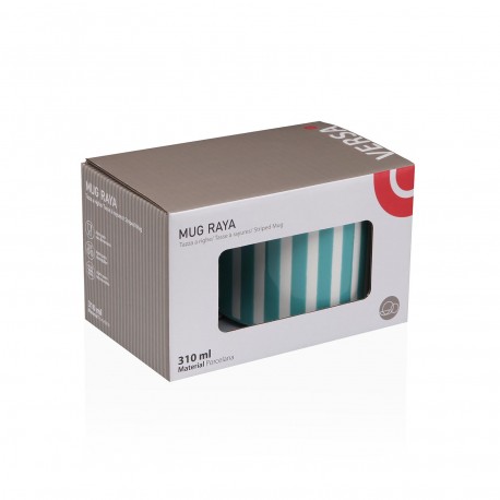 MUG RAYURES AIGUE-MARINE