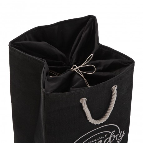 PANIER À LINGE "LAUNDRY" NOIR