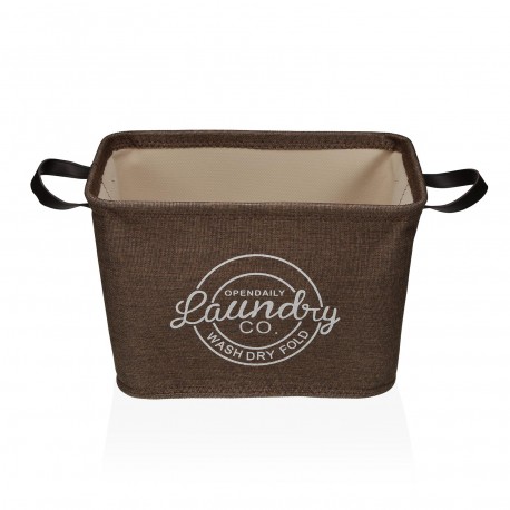 PANIER "LAUNDRY" MARRON