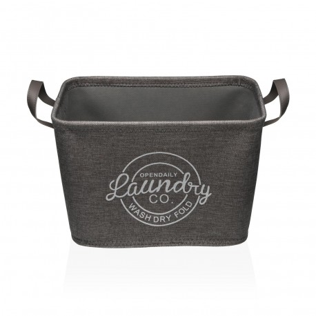 PANIER "LAUNDRY" GRIS FONCÉ