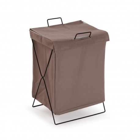 PANIER À LINGE PLIABLE "LAUNDRY" MARRON