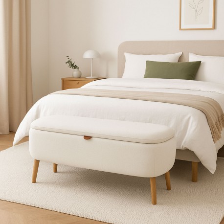 BANC DE LIT MANIKO BEIGE