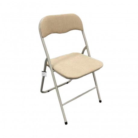 CHAISE PLIANTE LIRA VELOURS BEIGE
