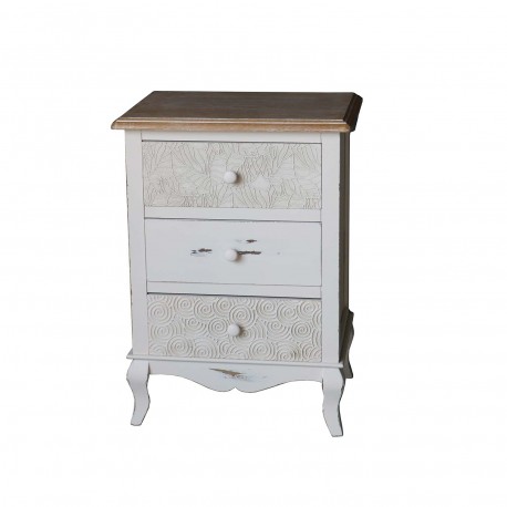 TABLE DE CHEVET 3 TIROIRS TENNY