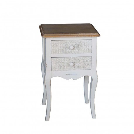 TABLE DE CHEVET 2 TIROIRS TENNY