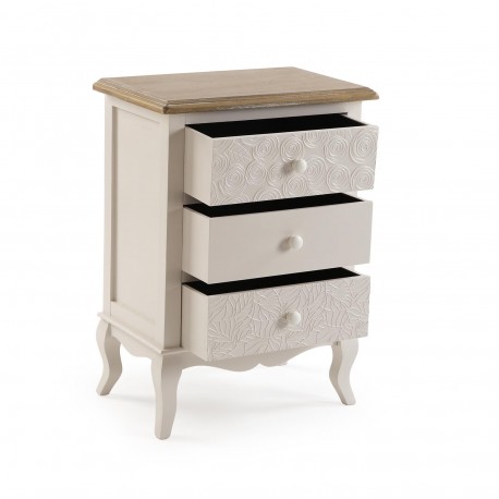 TABLE DE CHEVET 3 TIROIRS TENNY