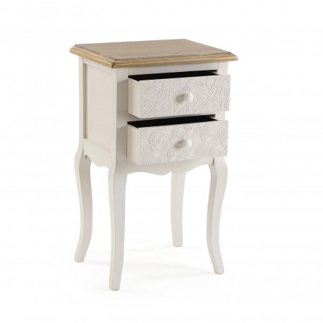 TABLE DE CHEVET 2 TIROIRS TENNY
