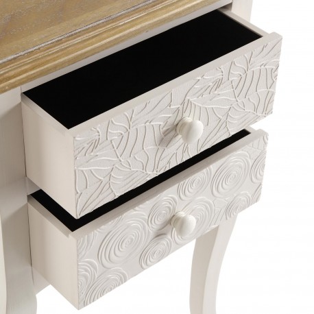 TABLE DE CHEVET 2 TIROIRS TENNY