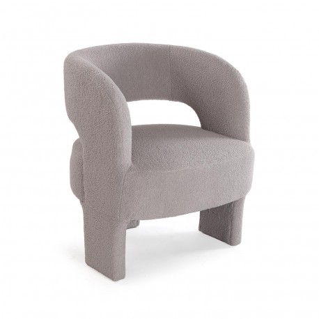 FAUTEUIL NASSER EN LAINE GRIS FAUTEUIL NASSER EN LAINE GRIS