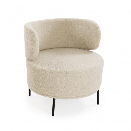 FAUTEUIL ERIE EN LAINE BLANC FAUTEUIL ERIE EN LAINE BLANC