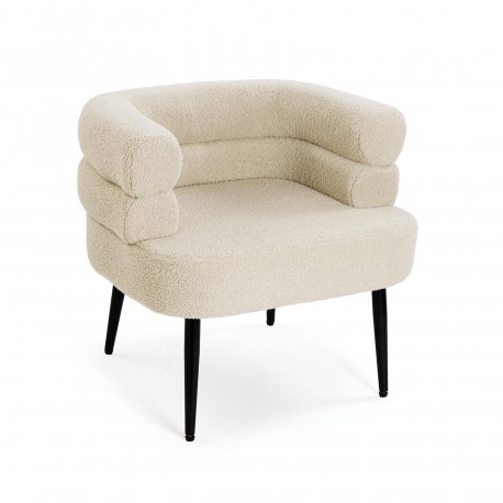 FAUTEUIL NEMI EN LAINE BLANC FAUTEUIL NEMI EN LAINE BLANC
