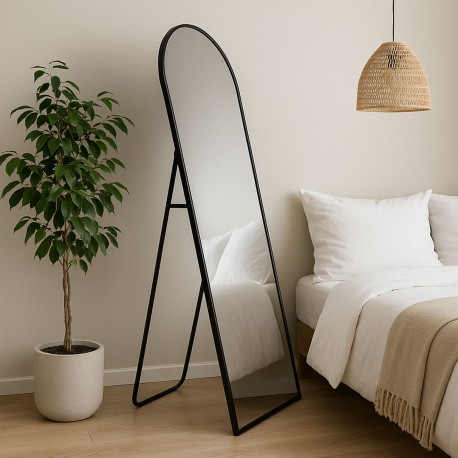 MIROIR SUR PIED NOIR