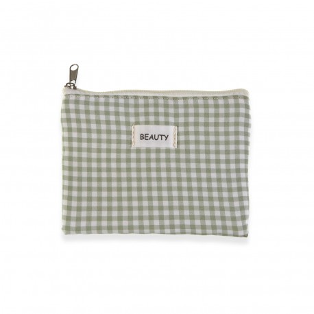 TROUSSE VICHY VERT 17X12CM