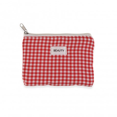 TROUSSE VICHY ROUGE 17X12CM