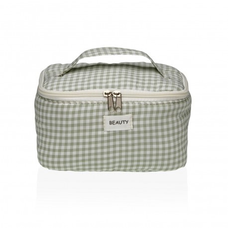TROUSSE VICHY VERT AVEC POIGNÉE
