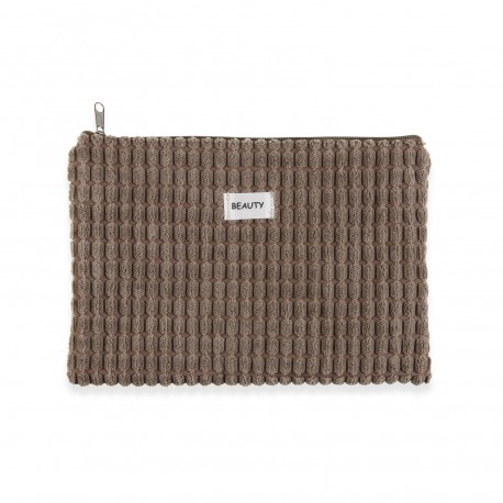 TROUSSE CORDUROY KAKI 27X19CM