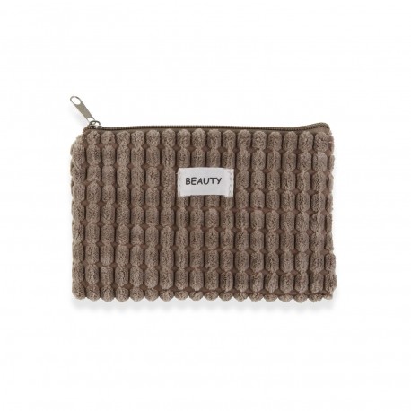TROUSSE CORDUROY KAKI 17X12CM