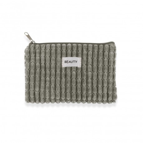 TROUSSE CORDUROY BLEU 17X12CM