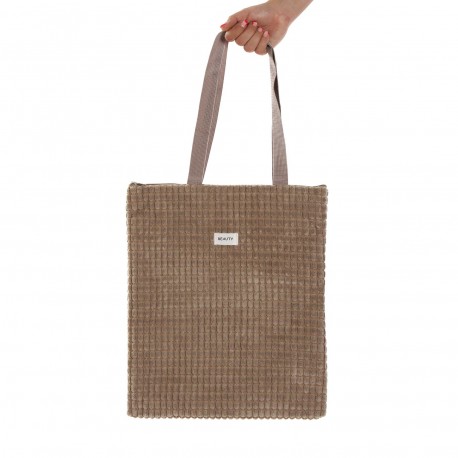 TOTE BAG CORDUROY KAKI