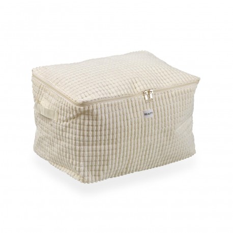 HOUSSE RANGEMENT CORDUROY BLANC M