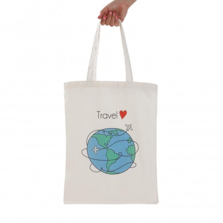 TOTE BAG TRAVEL LOVER