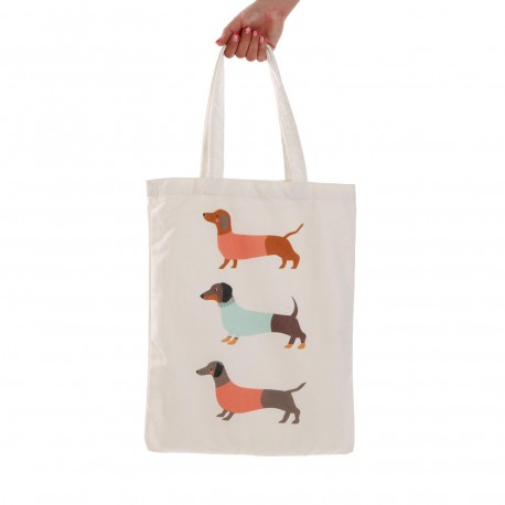 TOTE BAG CHIENS SAUCISSE