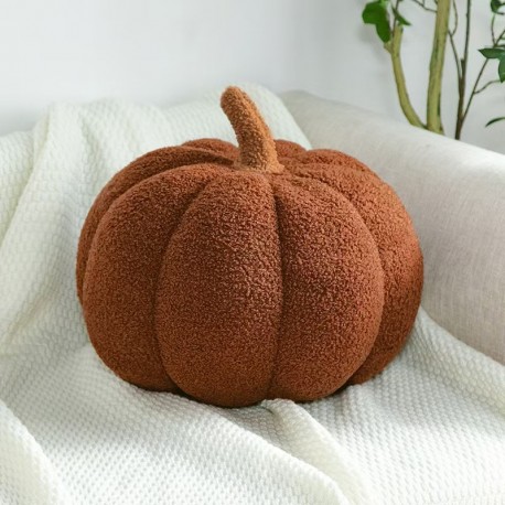 COUSSIN CITROUILLE CAMEL L AVEC REMBOURRAGE