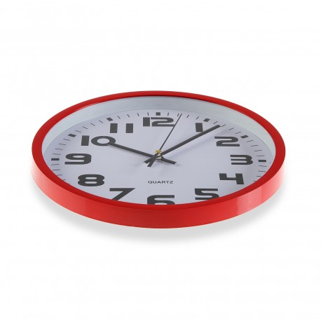 HORLOGE DE CUISINE ROUGE 25C