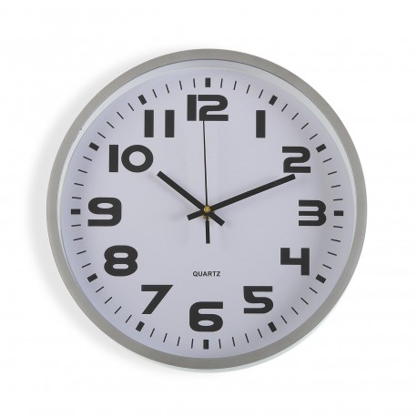 HORLOGE DE CUISINE ARGENT