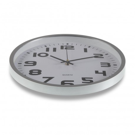 HORLOGE DE CUISINE ARGENT