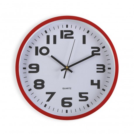 HORLOGE DE CUISINE ROUGE