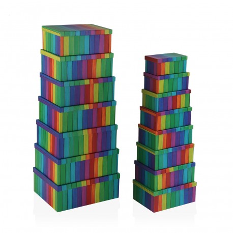 SET 15 BOÎTES RAINBOW