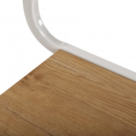 TABLE D'APPOINT BL. A/ ROUES
