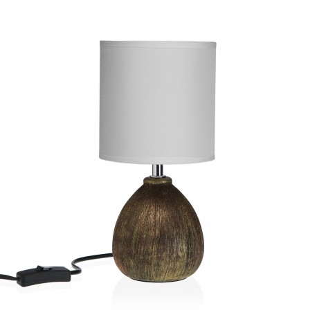 LAMPE FEUILLAGE GRISE