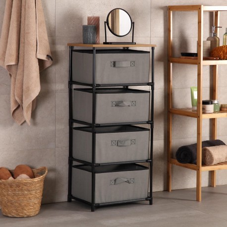 CHIFFONNIER GRIS CLAIR