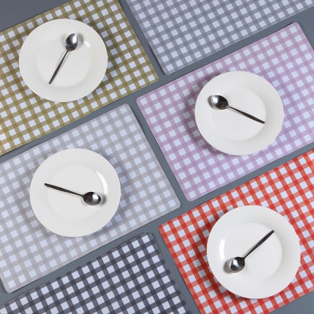 SET DE TABLE PIQUENIQUE GRIS F