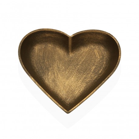 CENTRE DE TABLE COEUR DORÉ