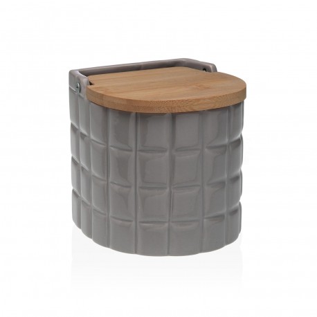 SALIÈRE GRISE QUADRILLÉE